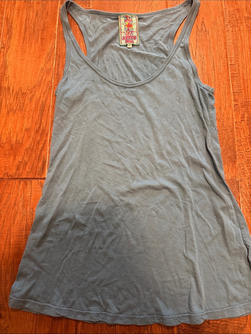 Johnny Was Dusty Blue Racerback Tank